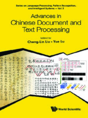 cover image of Advances In Chinese Document and Text Processing